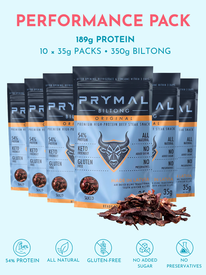 Oriģinālais Biltongs, Performance Pack, 189g proteīna