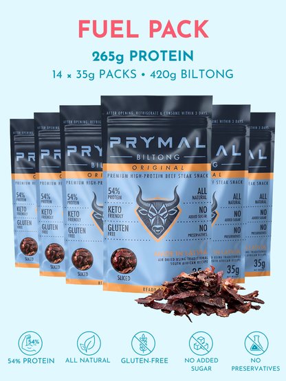 Original Biltong, Fuel Pack, 265g of protein